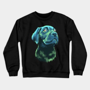 Starry Eyed Labrador Puppy Crewneck Sweatshirt